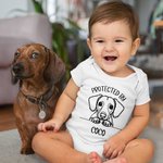 Henkilökohtainen söpö 1-3 Koira Kissa 100% puuvillaa Baby Bodysuit nimi ristiäiset lahja vastasyntyneille uudet vanhemmat