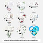 Personalisierter Magnetischer Herzförmiger Flaschenöffner 10er Set Hochzeit Party Souvenir Geschenk für Gäste