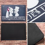 Personalized Horror Couple Skull Doormat with Name Non-slip Home Decor Day of the Halloween Housewarming Gift for Couple