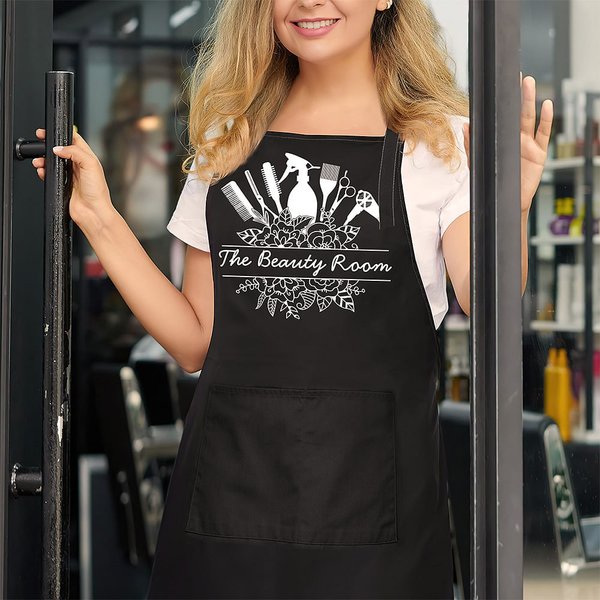 Grembiule personalizzato multicolore impermeabile e durevole per il barbiere con testo Regalo del barbiere e del salone di bellezza per gli amanti dei capelli
