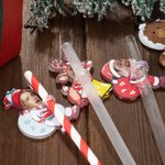 Personalisierte Weihnachtsmann Elch Foto Stroh Topper Zubehör für Stanley Tumbler Cup Party Favorit Weihnachtsgeschenk für Familie Freund