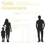 Couverture Polaire ou Sherpa Personnalisée avec Nom Style Patte Os Arête Cadeau Pendaison de Crémaillère pour Amoureux de Chien Chat