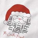 Personalizzato 100% cotone Babbo Natale 1-28 nomi parola nuvola asciugamano da tè con accessori da cucina Natale compleanno regalo per la mamma nonna