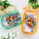 Personalized Forever Chasing Sunsets Cartoon Black Woman Clear Makeup Bag with Name Birthday Anniversary Christmas Gift for Women