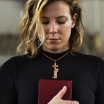 Personalized Dainty Name Cross Necklace Religious Jewellery Baptism Christmas Gift for Christian Women