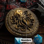 Personalizado Grabado Dado Spinner Cthulhu con Nombre Juegos de Mesa RPG Regalo Fiesta Cumpleaños para Amantes de Cthulhu