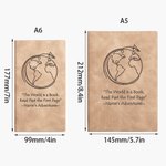 Carnet de notes ligné A5 A6 personnalisé avec nom et texte gravés Anniversaire Cadeau de voyage pour les voyageurs