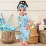 Personalised Cute Dinosaur Soft Kid Pajamas Set with Name Birthday Christmas Gift for Boys Girls