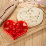 Personalised Heart-shaped Name Biscuit Cutter Anniversary Birthday Party Favors Gift for Baking Lover