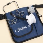 Personalized Paw Print Design Multi-compartment Tool Waist Bag with Name Christmas Gift for Vet Staff