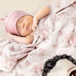 Personalized Cute Floral Cartoon Character Soft Throw Blanket with Multiple Names Home Decor Birthday Christmas Gift for Kids Family