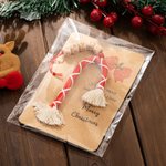 Personalized Handmade Sweets Cane Decoration with Card Christmas Gift for Family Friend