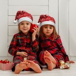 Chapeau de Père Noël en Peluche Personnalisé avec Nom Design Flocon de Neige Cadeau de Noël pour Enfant Famille