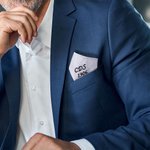 Fazzoletto di lino ricamato personalizzato con monogramma arrotolato a mano con scatola Regalo di nozze di Natale per uomini fidanzati sposi