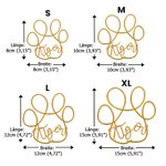 Personalisierte Draht-Worte und -Pfote Dekoration mit Namen Handgemachte Wand Kunst Weihnachten Geburtstag Erinnerung Geschenk für Tierliebhaber
