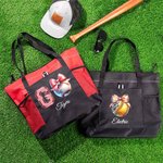 Personalized Disco Ball Pink Coquette Bow Large Tote Bag with Name Birthday Christmas Gift for Women