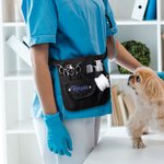 Personalized Paw Print Design Multi-compartment Tool Waist Bag with Name Christmas Gift for Vet Staff