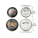 Personalized Wedding Funeral Memorial Photo Button Pin Badge with Name Year and Text In Remembrance Sympathy Gift for Loss of Loved One