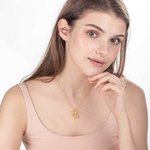 Personalizado Dainty Ballerina Nombre Collar con piedra de cumpleaños Aniversario de regalo para bailarina de ballet