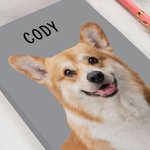 Personlig A5 anteckningsbok med namn Födelsedagspresent för husdjursälskare