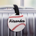 Personalized 3D Printed Softball Basketball Sports Luggage Bag Tag with Name Birthday Match Day Gift for Players Coaches Ball Sports Lovers
