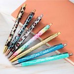 Stylos à Bille Pailletés Personnalisés avec Nom Lot de 2-15 Stylos Rétractables Cadeau Anniversaire Mariage pour Amie Mariée