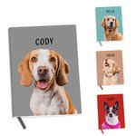 Personalised Cute Pet Portrait A5 Notebook with Name Birthday Gift for Pet Lovers