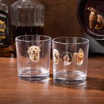Personalisierte 1 - 4 Hund Katze Fotos 10oz Old Fashioned Rock Whiskey Glas Geburtstag Weihnachten Geschenk für Tierliebhaber