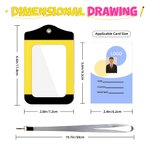 Personalized Rainbow Crayon Pencil Teacher Badge ID Holder with Name Detachable Lanyard Back to School Appreciation Gift for Teacher