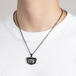 Personalized Stylish Laser Engraved Motocross Number Necklace Birthday Valentine's Day Gift for Off-road Vehicle Lovers
