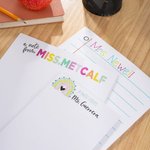 Personalized Rainbow Letter Notebook with Name Teacher Appreciation Back to School Gift for Teacher