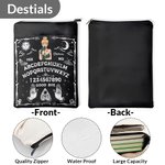 Gepersonaliseerd Gotisch Heks Ouija Bord Waterdichte Boekomslag met Ritssluiting en Zakje Halloween Verjaardagsgeschenk voor Leraar Boekenwurm Ouija L