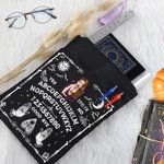 Gepersonaliseerd Gotisch Heks Ouija Bord Waterdichte Boekomslag met Ritssluiting en Zakje Halloween Verjaardagsgeschenk voor Leraar Boekenwurm Ouija L