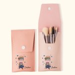 Sac de Pinceaux de Maquillage en Cuir Papillon Personnalisé avec Nom 8 Pinceaux de Maquillage Voyage Essentiels Anniversaire Retraite Cadeau pour Gran