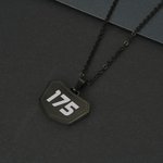 Personalized Stylish Laser Engraved Motocross Number Necklace Birthday Valentine's Day Gift for Off-road Vehicle Lovers