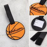 Personalized 3D Printed Softball Basketball Sports Luggage Bag Tag with Name Birthday Match Day Gift for Players Coaches Ball Sports Lovers
