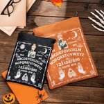 Gepersonaliseerd Gotisch Heks Ouija Bord Waterdichte Boekomslag met Ritssluiting en Zakje Halloween Verjaardagsgeschenk voor Leraar Boekenwurm Ouija L