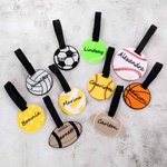 Personalized 3D Printed Softball Basketball Sports Luggage Bag Tag with Name Birthday Match Day Gift for Players Coaches Ball Sports Lovers