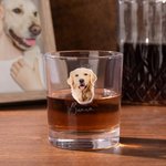Personalisierte 1 - 4 Hund Katze Fotos 10oz Old Fashioned Rock Whiskey Glas Geburtstag Weihnachten Geschenk für Tierliebhaber