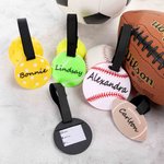 Personalized 3D Printed Softball Basketball Sports Luggage Bag Tag with Name Birthday Match Day Gift for Players Coaches Ball Sports Lovers