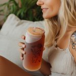 Personalised Dental Tooth Birth Flower 20oz Name Beer Can Glass with Bamboo Lid and Straw Appreciation Graduation Gift for Dentists Hygienists