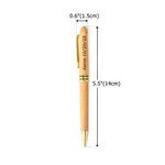Stylo à bille en bois avec texte gravé Cadeau de remerciement pour professeur, médecin ou collègue