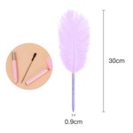 Set de 2 Bolígrafos de Pluma de Avestruz Personalizados con Texto Grabado Regalo de Cumpleaños Clásico Estilo Mágico para los Amantes de la Escritura