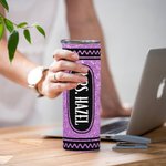 Personalised Glitter Crayon Food-Grade 20oz Skinny Tumbler with Name and Straw Teacher Appreciation Back to School Gift for Teacher