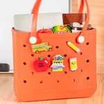 Personalized School Bus Pencil Apple Style Set of 5 Wood Bag Button Charms with Text Accessor for bogg Back to School Appreciation Gift for Teacher