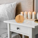 Personalized Engraved Dog Cat Ears Portrait Wooden Round Memorial Box with Pet Ashes Fur Teeth Keepsake Jar Sympathy Loss Gift for Pet Lovers