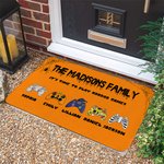 Alfombrilla Gamepad Calabaza Vampiro Zombie Esqueleto Personalizada con Nombre Antideslizante Decoración del Hogar Halloween Regalo de Otoño para la F