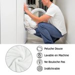 Couverture Douce Personnalisée avec Nom et Animaux en Dessin Animé Mignons Cadeau Anniversaire Noël pour Garçons et Filles