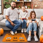 Alfombrilla Gamepad Calabaza Vampiro Zombie Esqueleto Personalizada con Nombre Antideslizante Decoración del Hogar Halloween Regalo de Otoño para la F