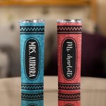 Personalised Glitter Crayon Food-Grade 20oz Skinny Tumbler with Name and Straw Teacher Appreciation Back to School Gift for Teacher